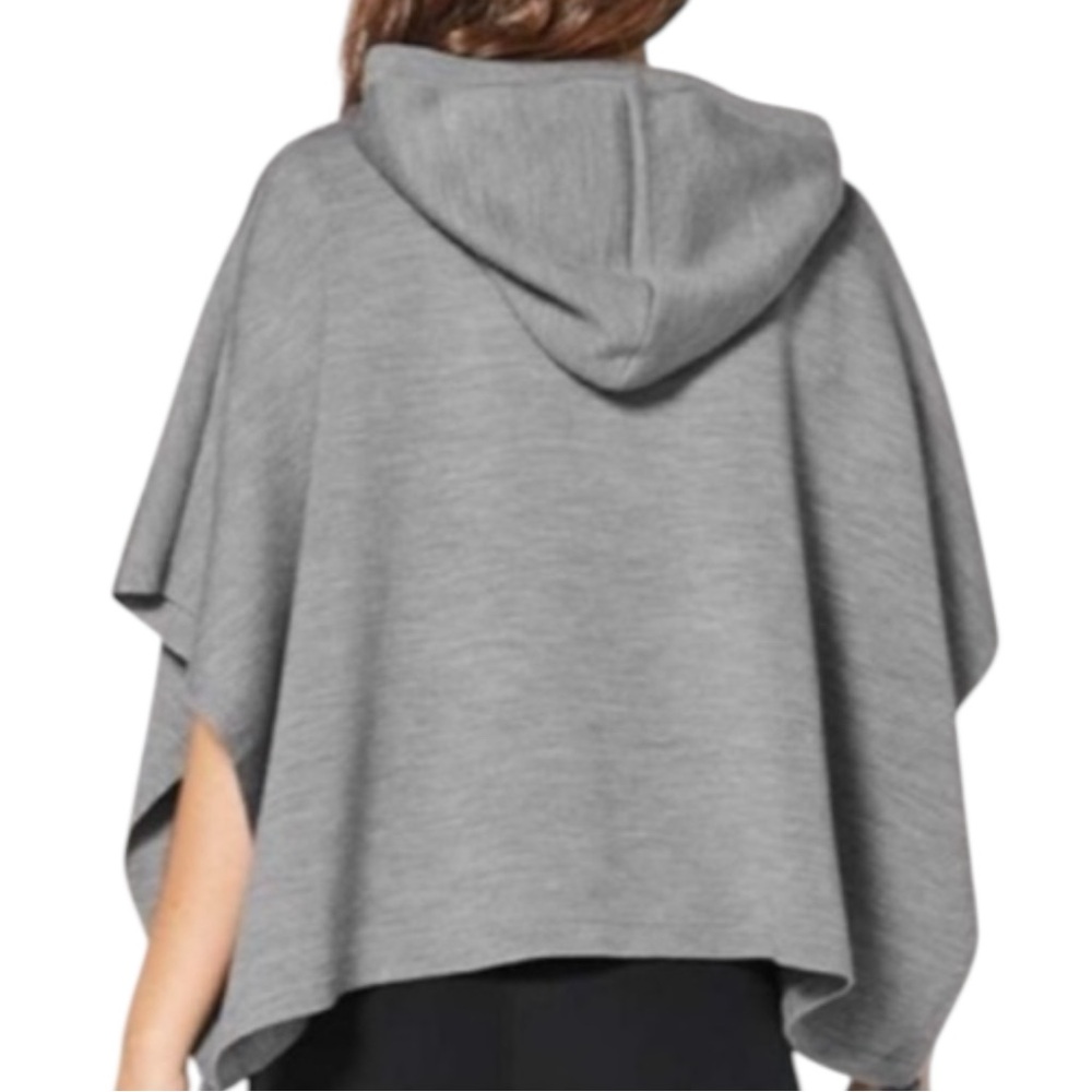 LULULEMON “All in a Day” Hooded Poncho in Gray Size One Size — GORGEOUS!!! - Picture 3 of 11